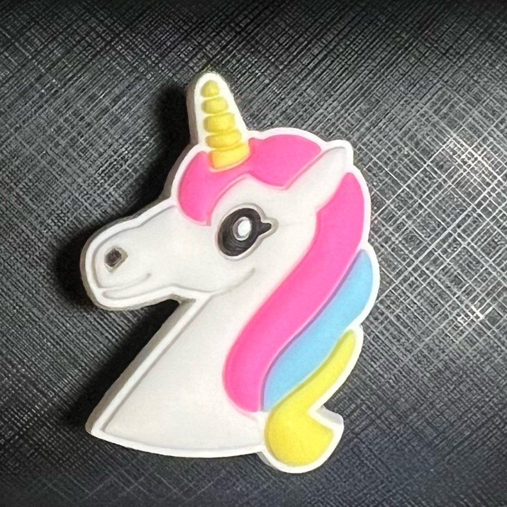 Colorful Unicorn Shaped Crocs Charm New (2 for $5)